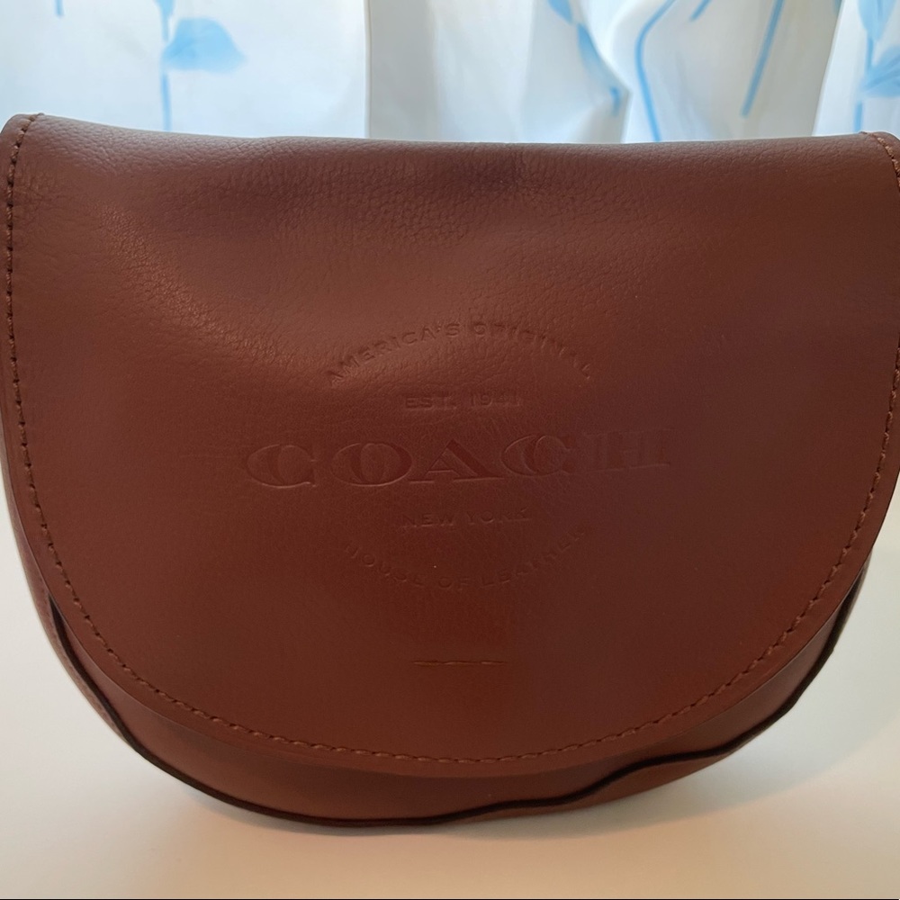 NWT Genuine Coach leather crossbody bag